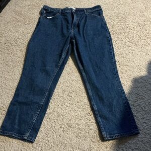 Abercrombie & Fitch Dark Blue High-Rise Jeans